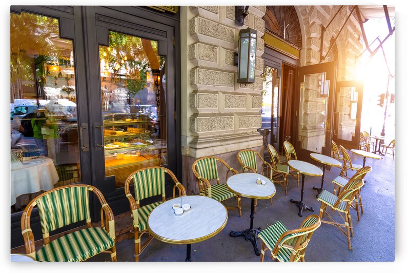 Hungary restaurants and street cafes in Budapest historic city centre by Elijah Lovkoff