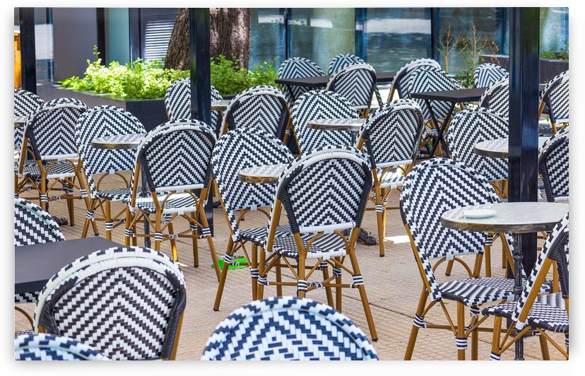 Restaurants and street cafes of Buenos Aires in a trendy district of Recoleta by Elijah Lovkoff