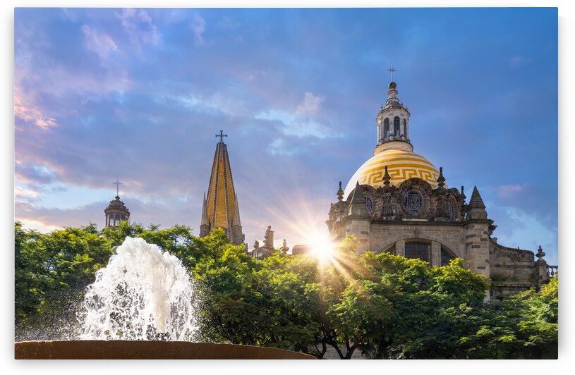 Landmark Guadalajara Central Basilica Cathedral Cathedral of the Assumption of Our Lady in historic city center near Plaza de Armas and Liberation Square by Elijah Lovkoff