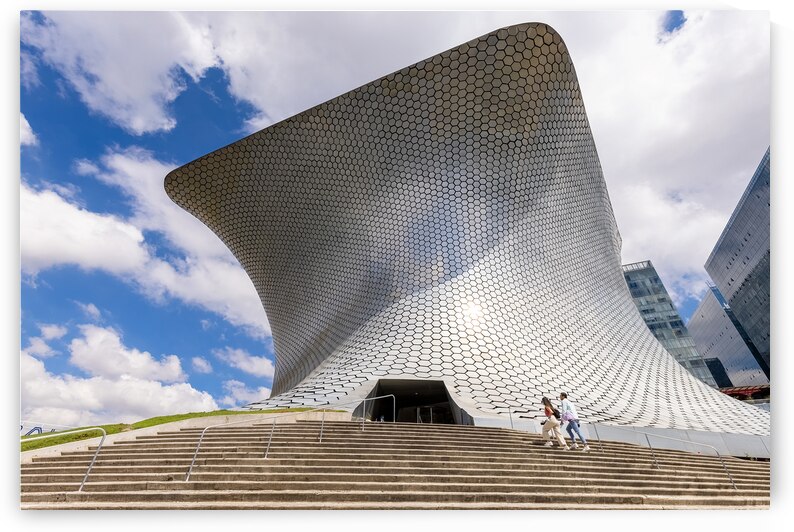 Soumaya Museum in Mexico City that holds Mexican and European art collections including Rodin Da Vinci Dali Van Gogh and many others by Elijah Lovkoff