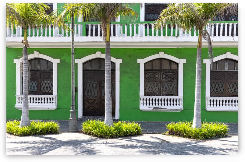 Veracruz colorful streets and colonial houses in historic city center one of the main city tourist attractions by Elijah Lovkoff