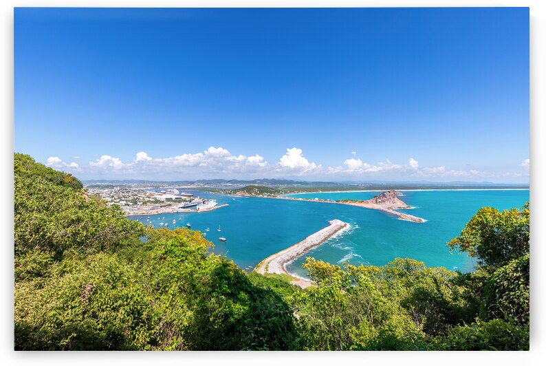 Mexico views from Mazatlan panoramic skyline lookout Mirador Del Faro and Mirador de Crystal by Elijah Lovkoff