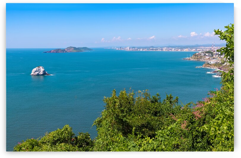 Mexico views from Mazatlan panoramic skyline lookout Mirador Del Faro and Mirador de Crystal by Elijah Lovkoff
