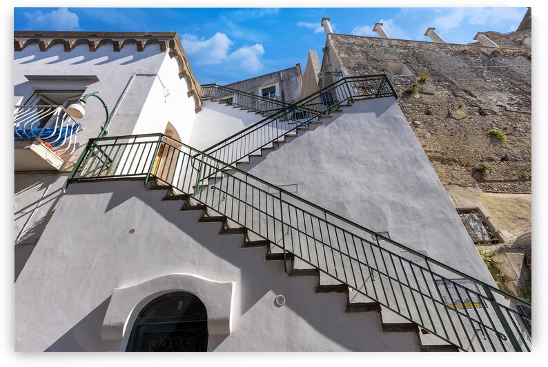 Italy scenic colorful streets of Capri town on Capri Island close to Naples by Elijah Lovkoff