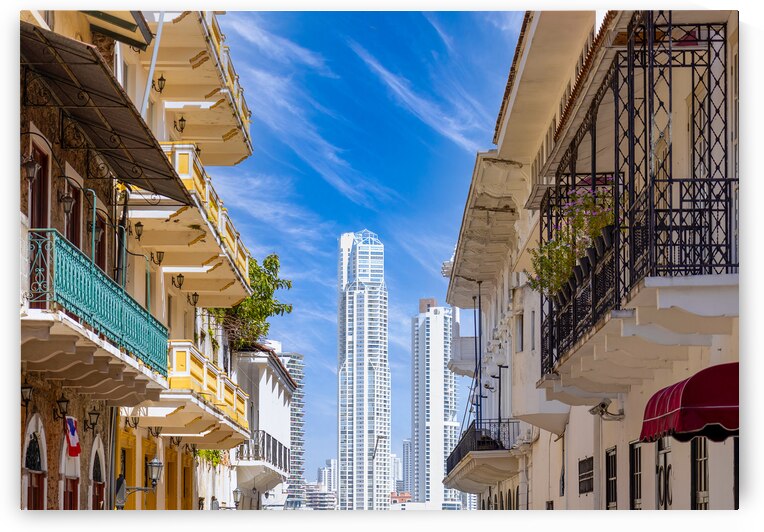 Panama Panama City historic center Casco Viejo colorful streets and colonial architecture by Elijah Lovkoff