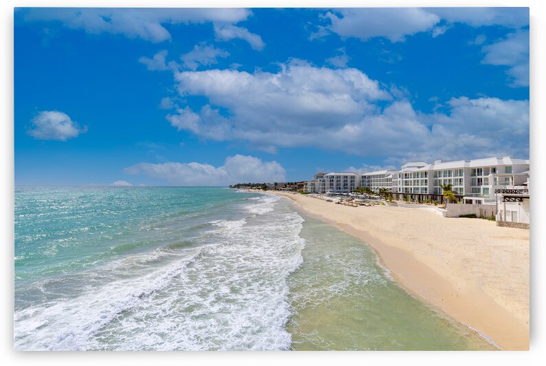 Playacar beach playas and hotels of Playa del Carmen a popular tourism destination for vacations and holidays on Mayan riviera by Elijah Lovkoff