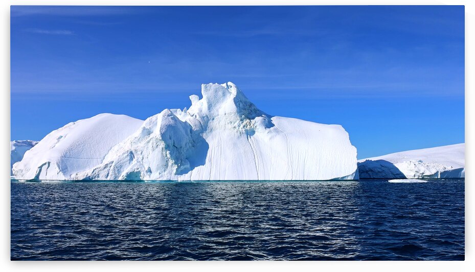 Icebergs of Kangia Fjord and Sermeq Kujalleq glacier in Ilulissat Greenland by Elijah Lovkoff