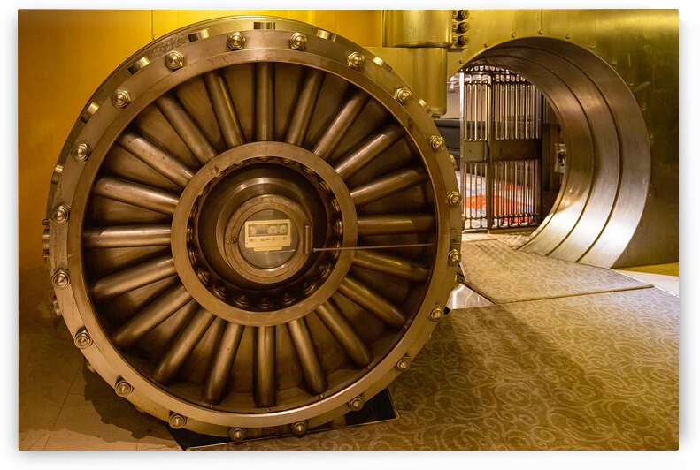 Famous Toronto impenetrable bank security vault for valuable luxury items and safe deposits at the bunker by Elijah Lovkoff