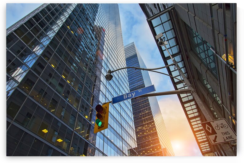 Skyline of Toronto financial district by Elijah Lovkoff