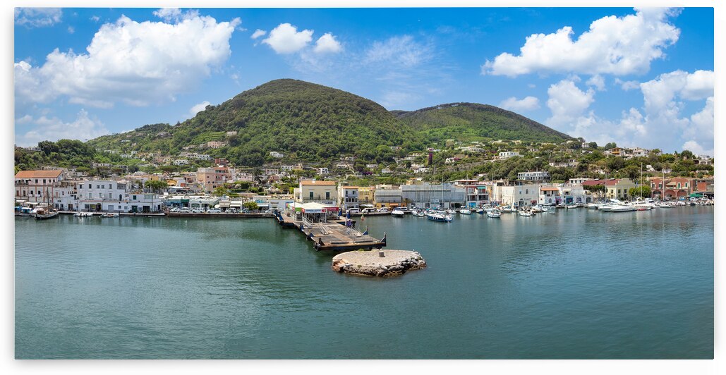 Italy scenic view of beautiful tourism destination Ischia Island near Naples by Elijah Lovkoff