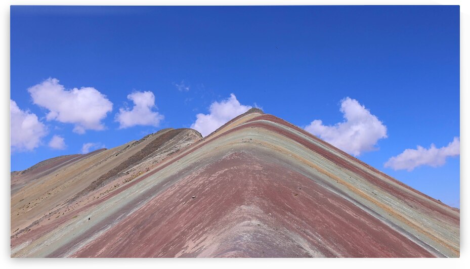 Peru Cusco scenic landscape Rainbow mountain of 7 colors near Sacred Valley and Ausangate Glacier by Elijah Lovkoff