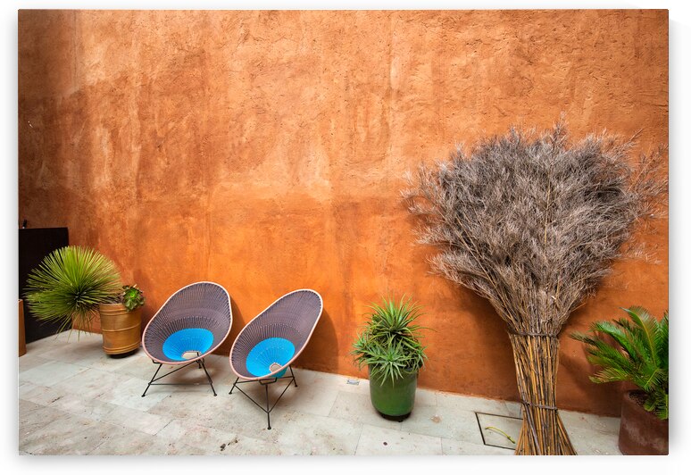 Oaxaca Scenic old city streets and colorful colonial buildings  by Elijah Lovkoff
