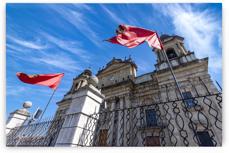 Guatemala City Catholic church Guatemala Metropolitan Cathedral in colonial historic city center by Elijah Lovkoff
