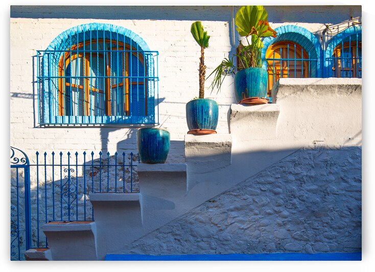 Puerto Vallarta colorful streets in historic city center near se by Elijah Lovkoff