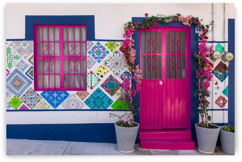 Mexico Puerto Vallarta colorful streets at sunset near sea promenade Malecon and beaches by Elijah Lovkoff