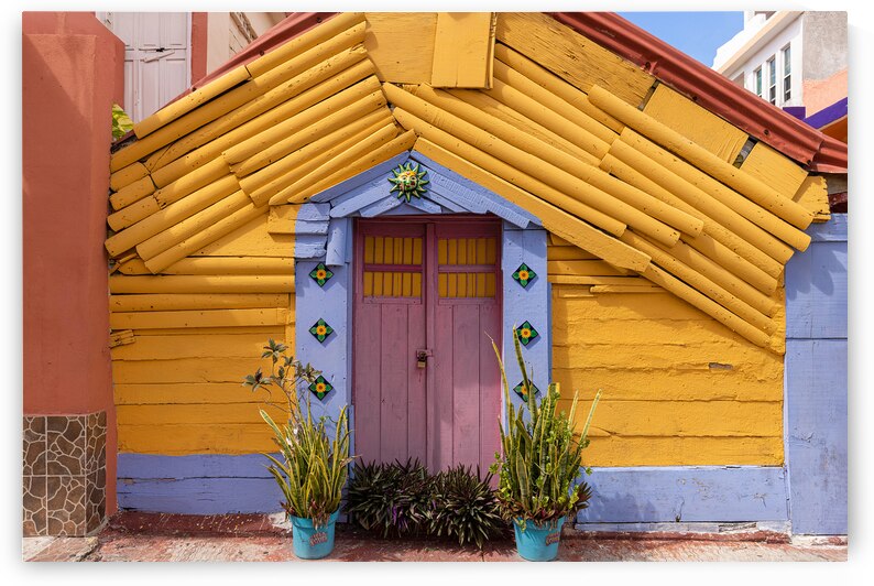 Colorful streets and scenic beaches of the Island Isla Mujeres located across the Gulf of Mexico a short ride on the ferry from Cancun by Elijah Lovkoff