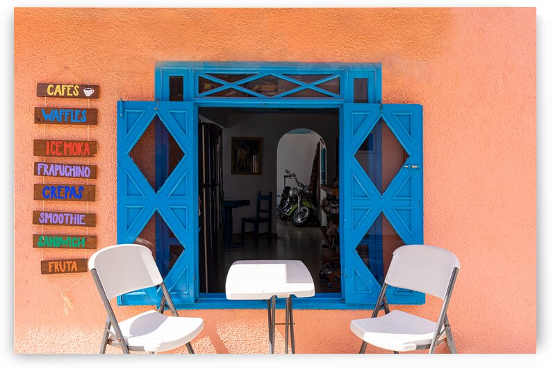Mexico Cancun Colorful streets cafes restaurants and scenic beaches of the Island Isla Mujeres by Elijah Lovkoff