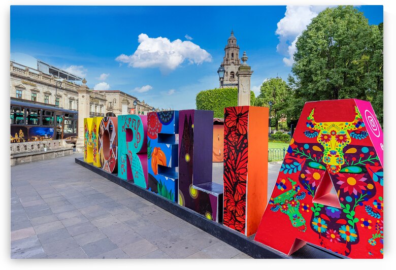 Mexico Morelia popular tourist destination Morelia Cathedral on Plaza de Armas in historic center by Elijah Lovkoff
