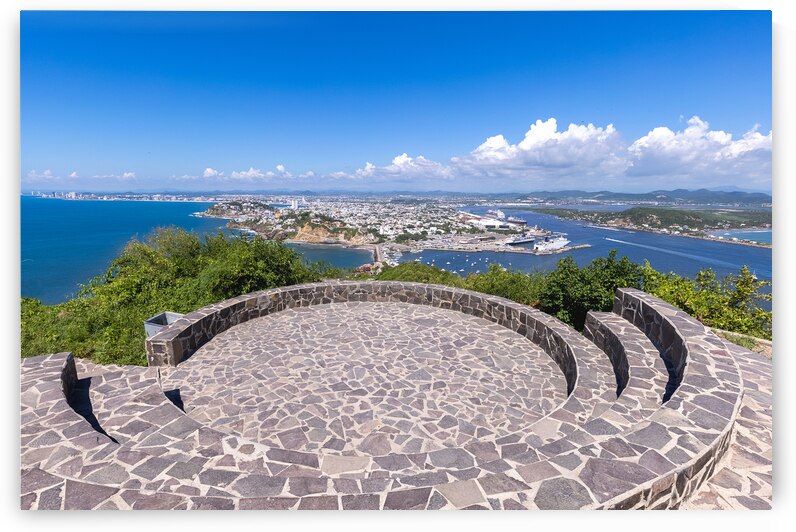 Mexico views from Mazatlan panoramic skyline lookout Mirador Del Faro and Mirador de Crystal by Elijah Lovkoff