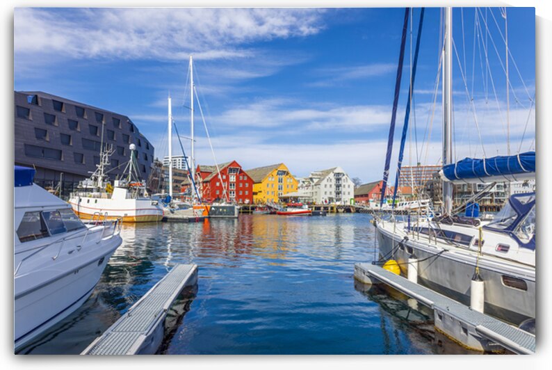 Norway Tromso famous tourist travel destination known for northern lights aurora borealis viewing by Elijah Lovkoff
