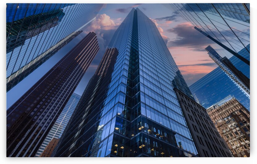Toronto financial district skyline panorama with luxury condos and financial offices by Elijah Lovkoff