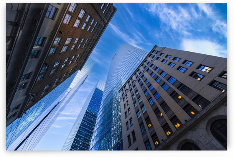 Toronto financial district skyline panorama with luxury condos and financial offices by Elijah Lovkoff