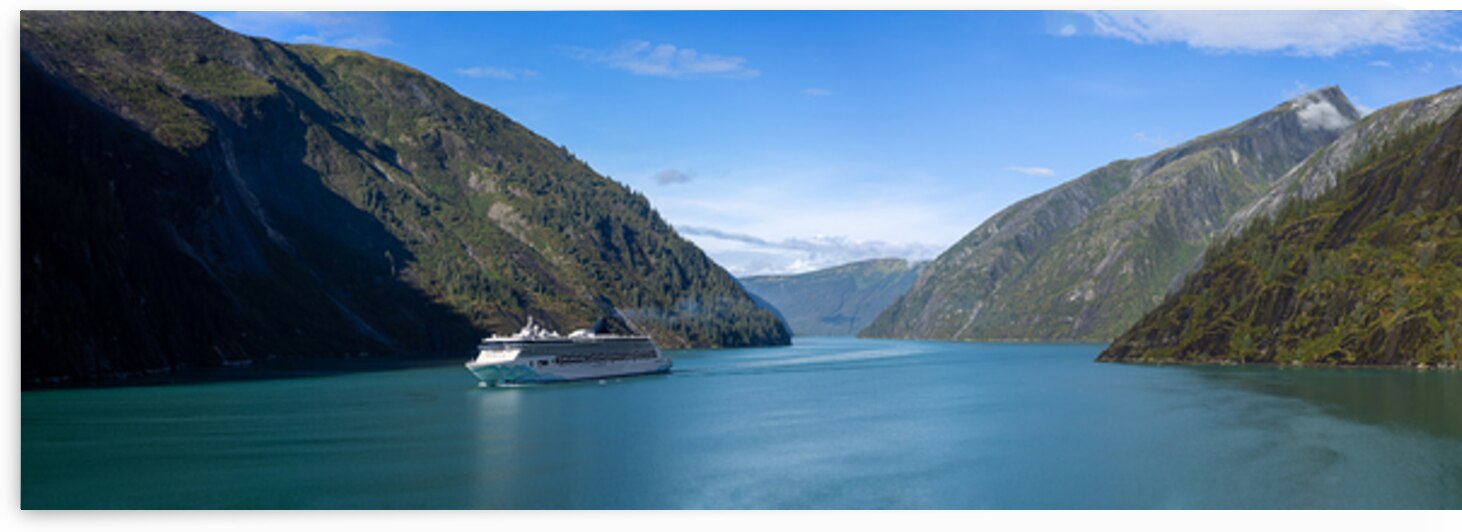Cruise to Alaska Tracy Arm fjord and glacier on the scenic passage with landscapes and views by Elijah Lovkoff