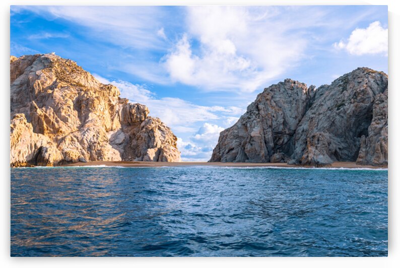 Scenic tourist destination Arch of Cabo San Lucas El Arco close to Playa Amantes Lovers Beach known as Playa Del Amor and Playa del Divorcio Divorce Beach by Elijah Lovkoff