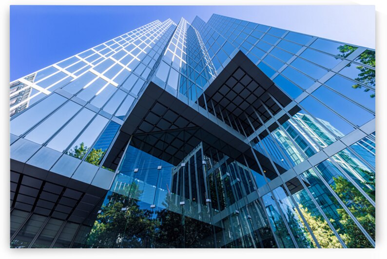 Scenic Vancouver financial district skyline in the city downtown near Robson square by Elijah Lovkoff