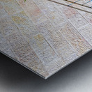 Israel Jerusalem old narrow streets of Nahlaot historic neighborhood with many small synagogues Metal print