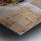 Israel Jerusalem old narrow streets of Nahlaot historic neighborhood with many small synagogues Metal print