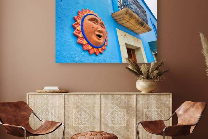 Oaxaca Scenic old city streets and colorful colonial buildings  by Elijah Lovkoff