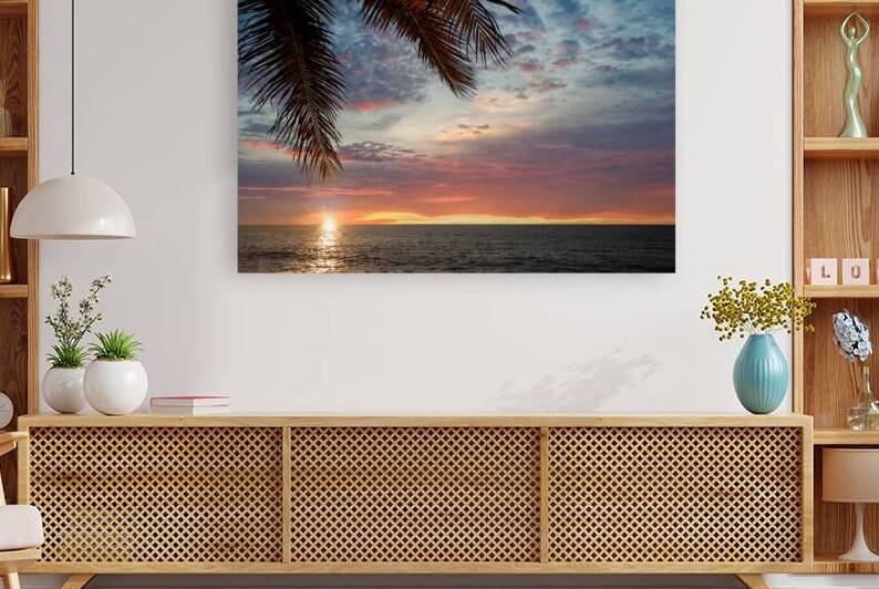 Famous Puerto Vallarta sunsets on sea promenade El Malecon with ocean lookouts beaches scenic landscapes hotels and city views by Elijah Lovkoff