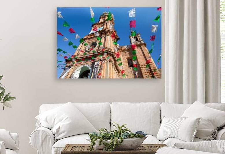 Landmark Puerto Vallarta church Parish of Our Lady of Guadalupe  by Elijah Lovkoff