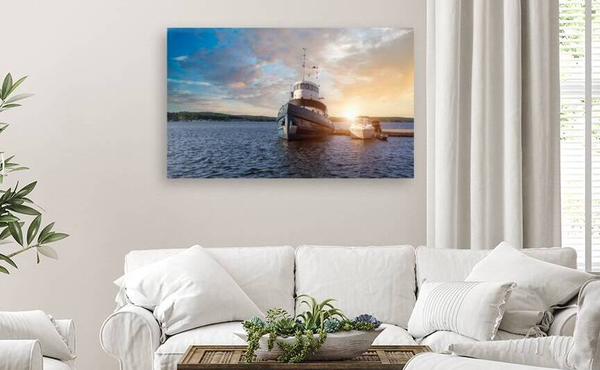 Midland town main harbor located on Georgian Bay in Simcoe County Ontario Canada by Elijah Lovkoff