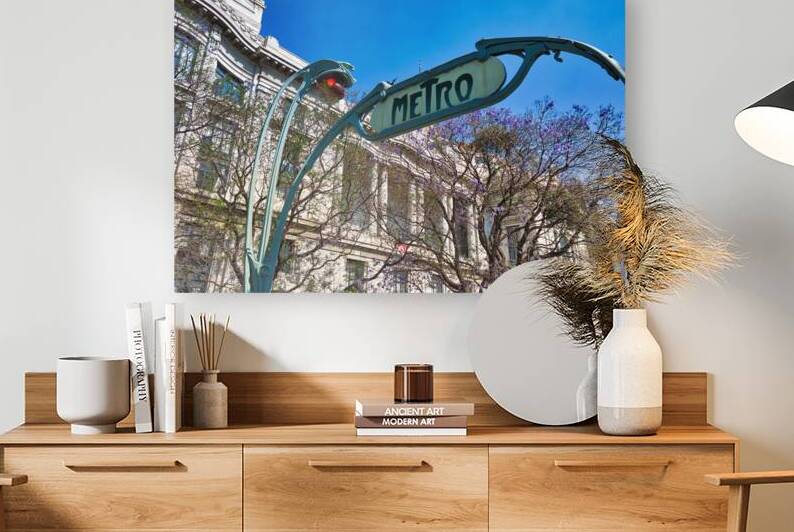 Mexico City Subway – Metro Entrance Sign by Elijah Lovkoff