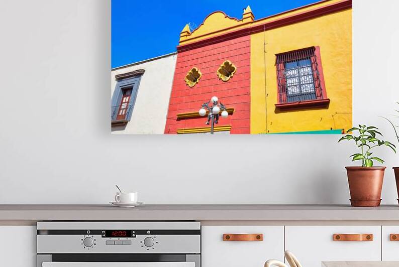 Puebla streets in historic city center by Elijah Lovkoff