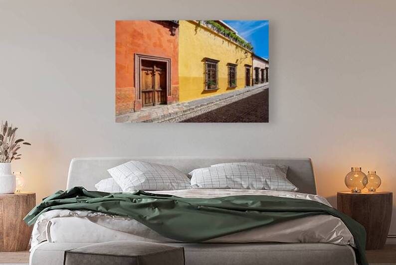 Mexico Colorful buildings and streets of San Miguel de Allende  by Elijah Lovkoff