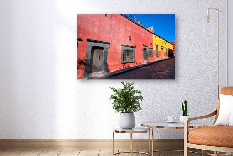 Mexico Colorful buildings and streets of San Miguel de Allende  by Elijah Lovkoff
