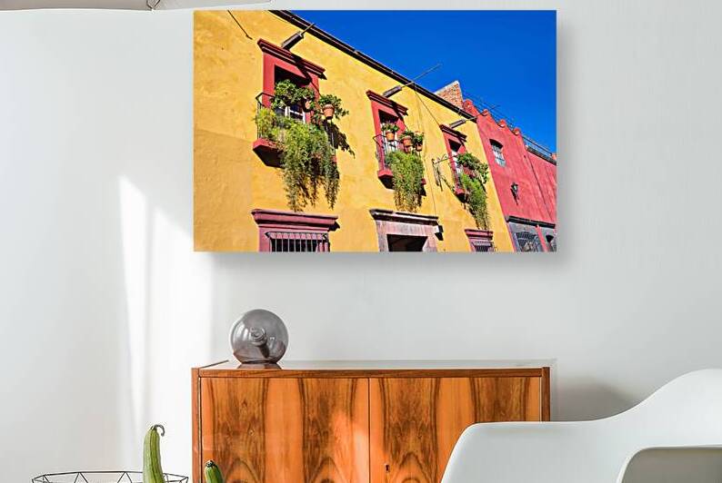 Mexico Colorful buildings and streets of San Miguel de Allende  by Elijah Lovkoff