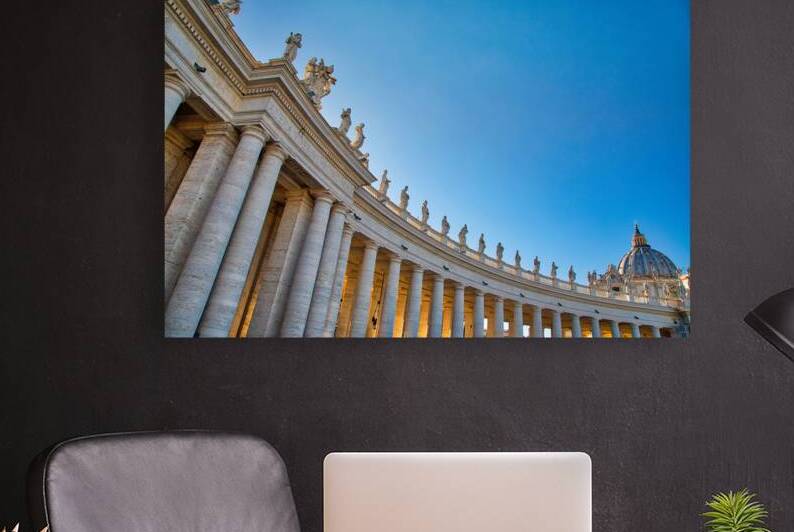 Scenic St. Peters Basilica in Rome near Vatican City by Elijah Lovkoff