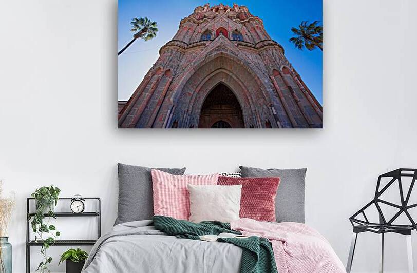 Landmark Parroquia De San Miguel Arcangel cathedral in historic  by Elijah Lovkoff