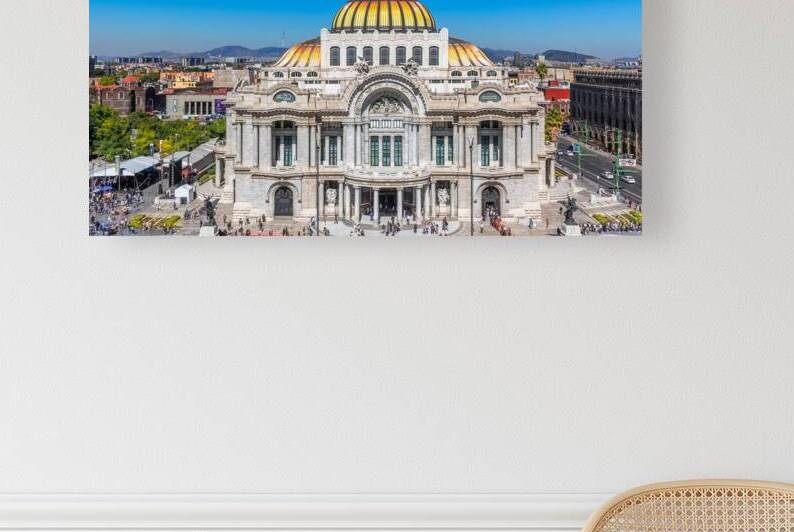 Mexico City Mexico 2 August 2019: Landmark Palace of Fine Arts by Elijah Lovkoff