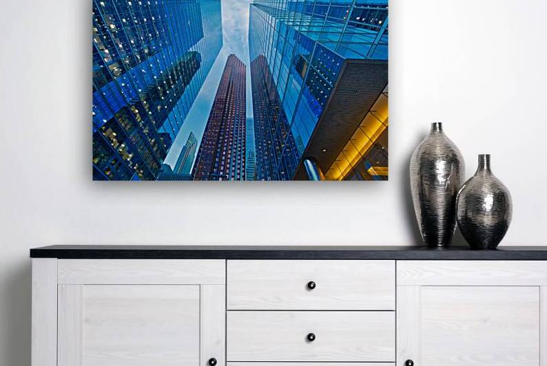 Toronto skyline in financial district by Elijah Lovkoff