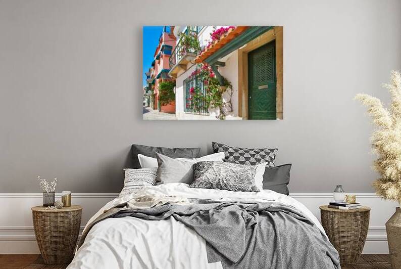 Scenic Cascais streets in historic center by Elijah Lovkoff