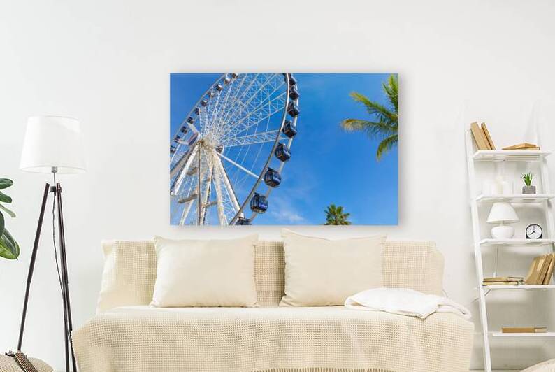 Cancun Mexico   20 December 2019: Observation wheel close to t by Elijah Lovkoff
