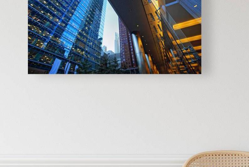 Toronto skyline in financial district by Elijah Lovkoff