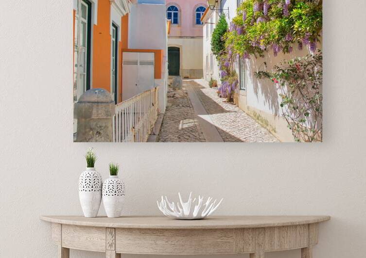Scenic Cascais streets in historic city center by Elijah Lovkoff