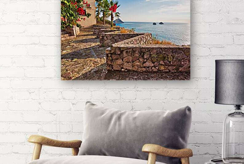 Panoramic view of the Mazatlan scenic sea shire line by Elijah Lovkoff