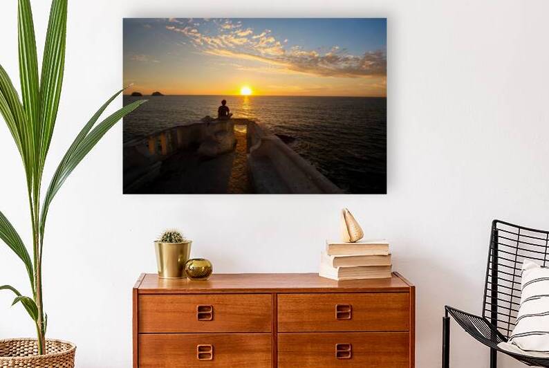 Famous Mazatlan sea promenade El Malecon with ocean lookouts and scenic landscapes by Elijah Lovkoff
